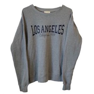 LA Hearts GRAY CREWNECK SWEATSHIRT LOS ANGELES CALIFORNIA